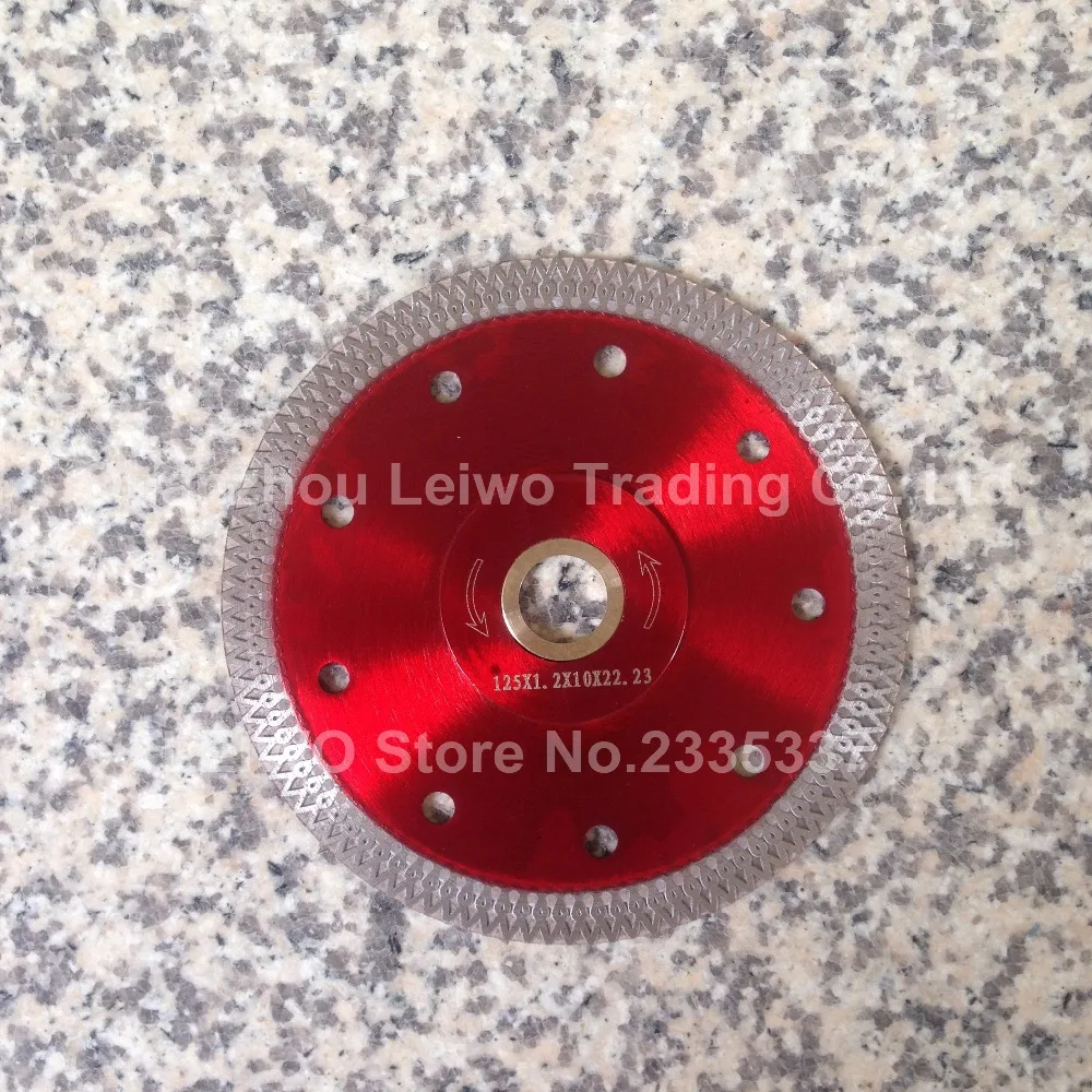 Алмазное лезвие для резки 5 дюймов (125 мм) Ультра тонкое керамической и плитки