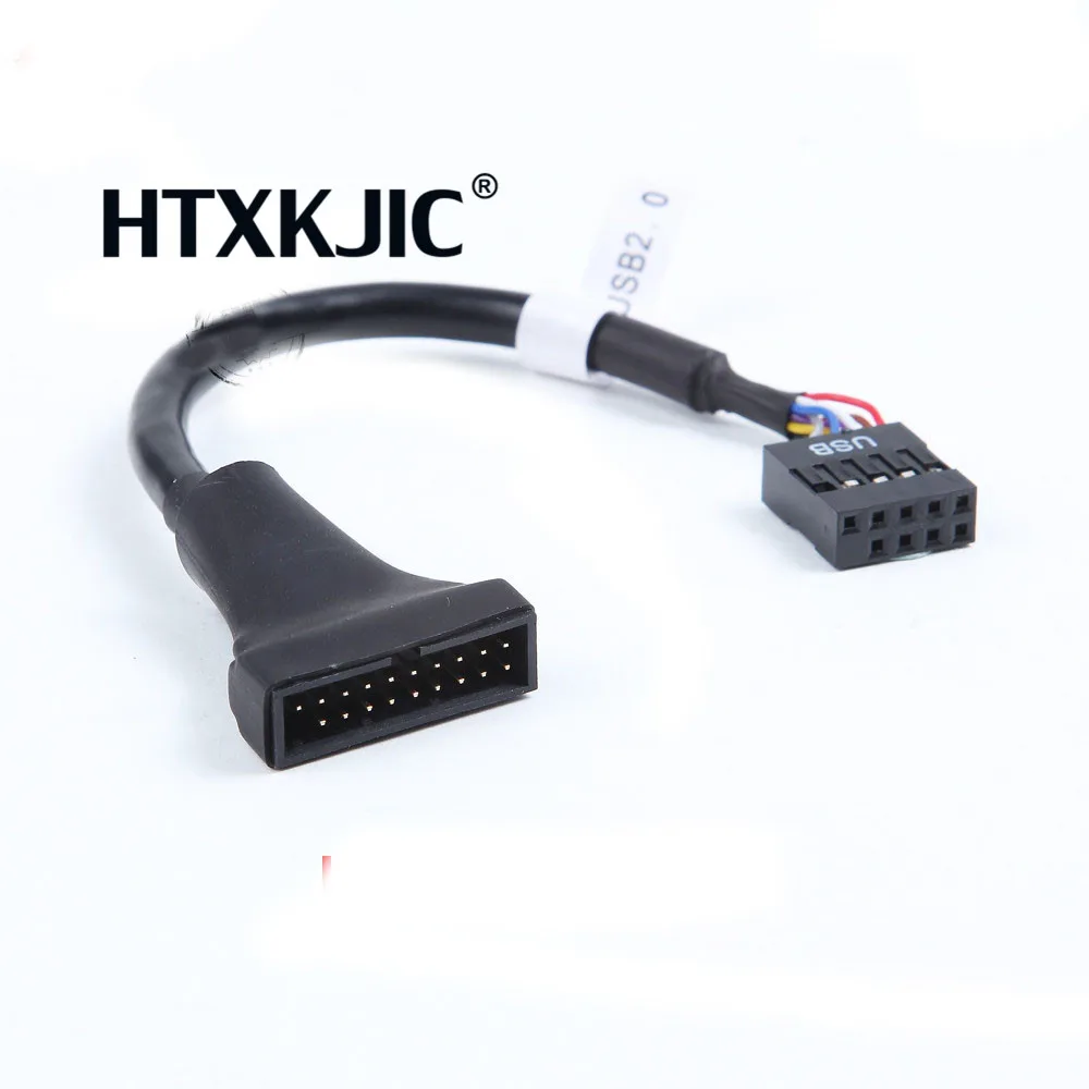 

USB 3,0 20 штыревой разъем типа «папа» к USB 2,0 9-контактный Женский адаптер кабель