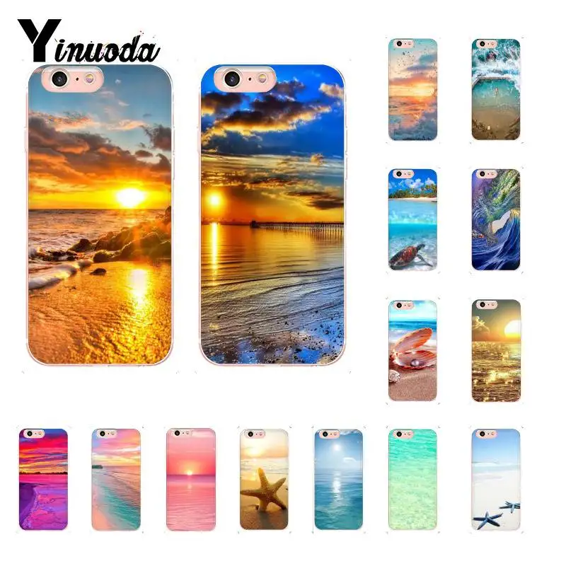 Yinuoda милый цветочный летний пляжный чехол для телефона iPhone 8 7 6 6S Plus X XS MAX 5 5S SE XR 11