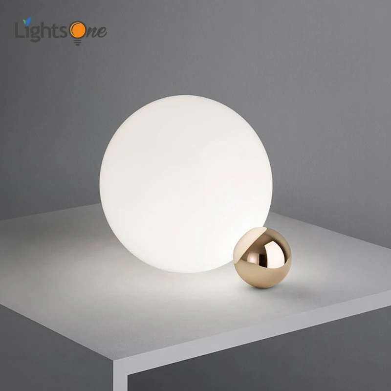 

Postmodern creative glass living room table light art bedside bedroom study designer table lamp
