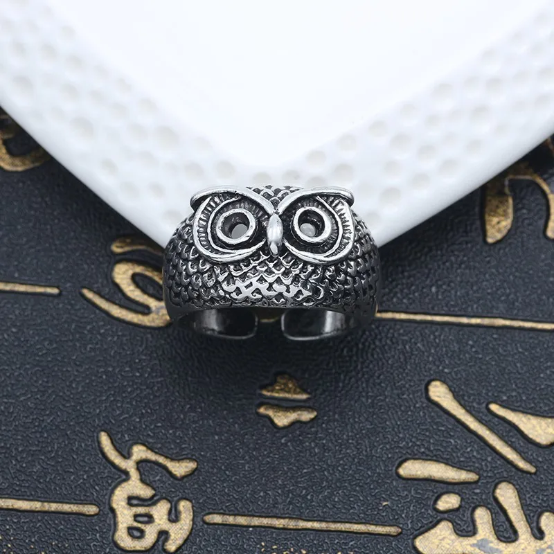 Кольцо в виде животного стиле стимпанк мужское готическое винтажное серебряное