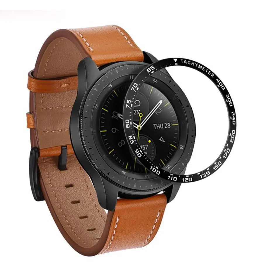 Galaxy Watch 46 мм Рамка для samsung gear S3 Frontier 42 мм металлический ободок кольцо клейкая крышка против царапин Смарт-часы металлическая крышка