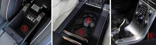 

Car Anti-Dirty Pad Door Groove Gate Slot Cup Storage Pad Anti-Slip Mat For V60 S60