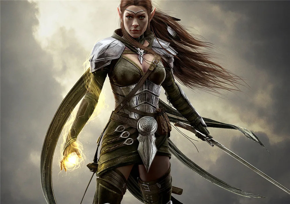 Эдер свиток Skyrim плакаты игры настенные наклейки с белым покрытием бумага печатает четкое изображение украшение дома гостиная спальня