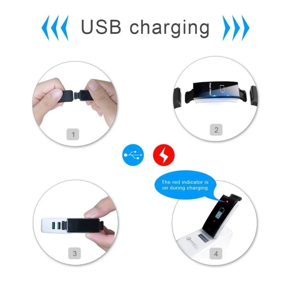 Смарт фитнес шагомер часы Bluetooth водонепроницаемый монитор сердечного ритма