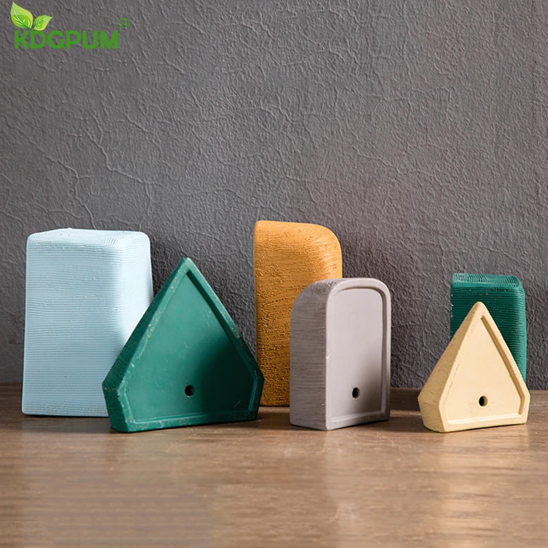 Креативный Ностальгический геометрический керамический цветочный горшок