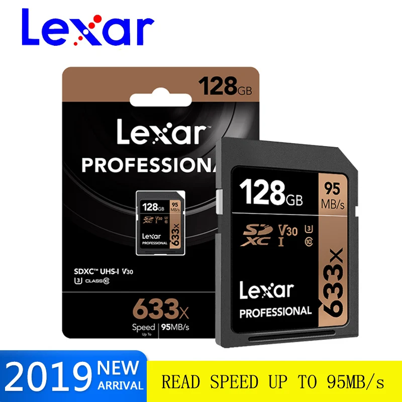 Высокоскоростная карта памяти Lexar 32 ГБ 64 класс 10 SD SDHC SDXC на карте 128 256 95 МБ/с. для