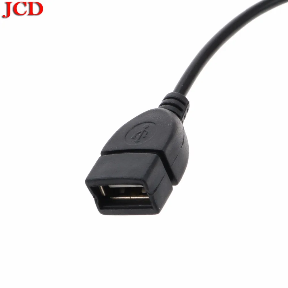 JCD 3 5 мм штекер аудио-разъем AUX USB 2 0 Тип Женский Адаптер конвертера OTG кабель очень