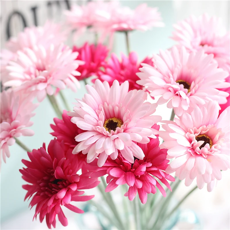 

20PCS Artificial Flower Bouquet Sun Wedding Flower Decoration Scrapbooking Fake Rose Flower Artificial Flowers for Decoration