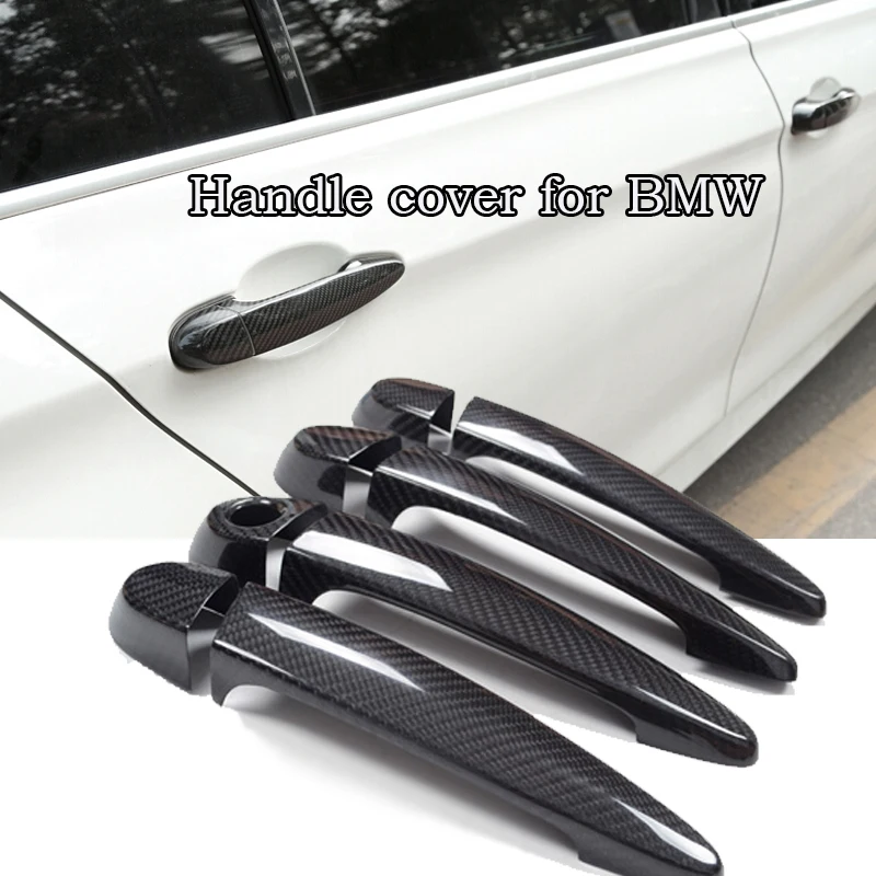 100% real carbon fiber Auto outer door handle cover for BMW  x5 E70 X6 E71 M3 F80 M4 F82 F83 X5M E70 X6M E71 car styling