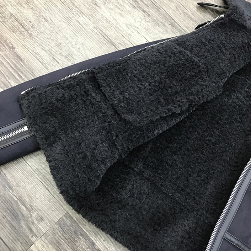 Осеннее и зимнее плотное теплое Женское пальто из искусственной кожи с мехом женская кожаная куртка с подкладкой из искусственного меха куртка Авиатор бренд C1385