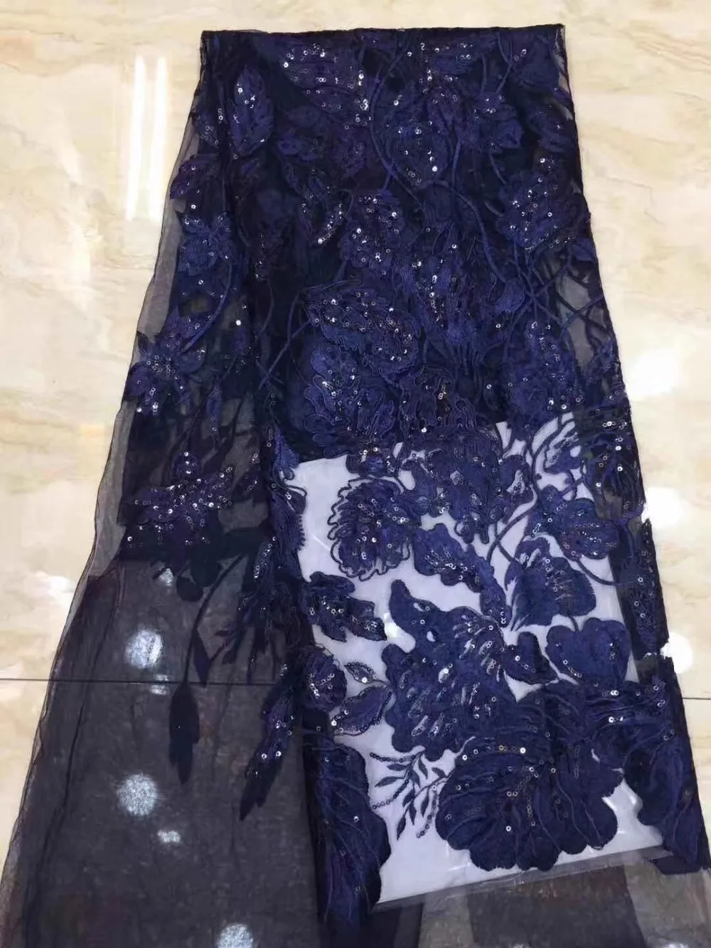 Free shipping 5 yards/set High quality French net lace with beads and sequins in green color for bridal gown!!ZDP77 | Дом и сад