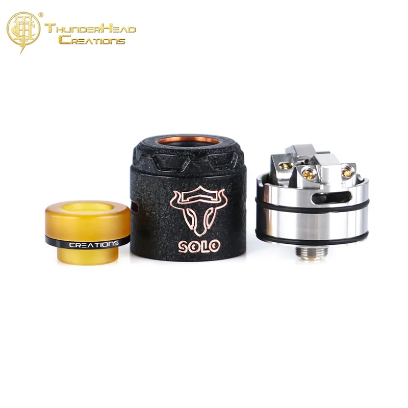 Оригинальный ThunderHead Creations Таурен Solo RDA THC 24 мм 2 мл емкость Одиночная катушка Vape