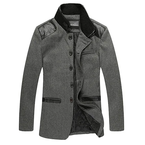 Новинка 2018 осенне зимняя мужская ветровка мужской шерстяной тренчкот мужское