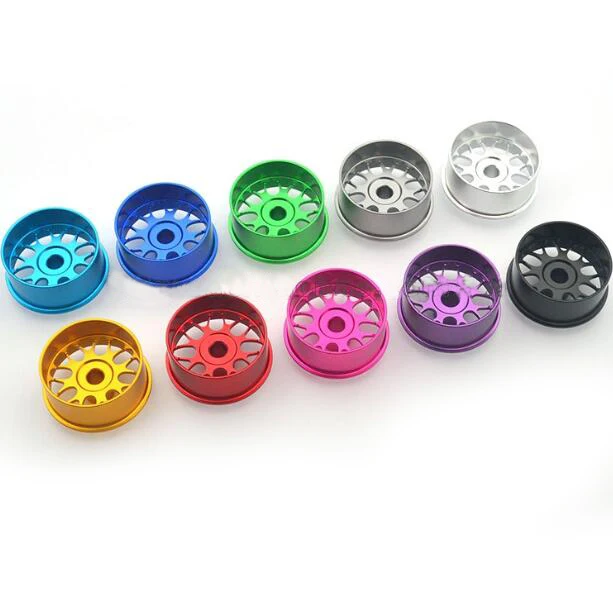 4 Pcs Metal Wheel Hubs Aluminum Alloy Large Diameter Wheels Hollow Light Weight 94705 For Mini 4WD Car Models | Игрушки и хобби