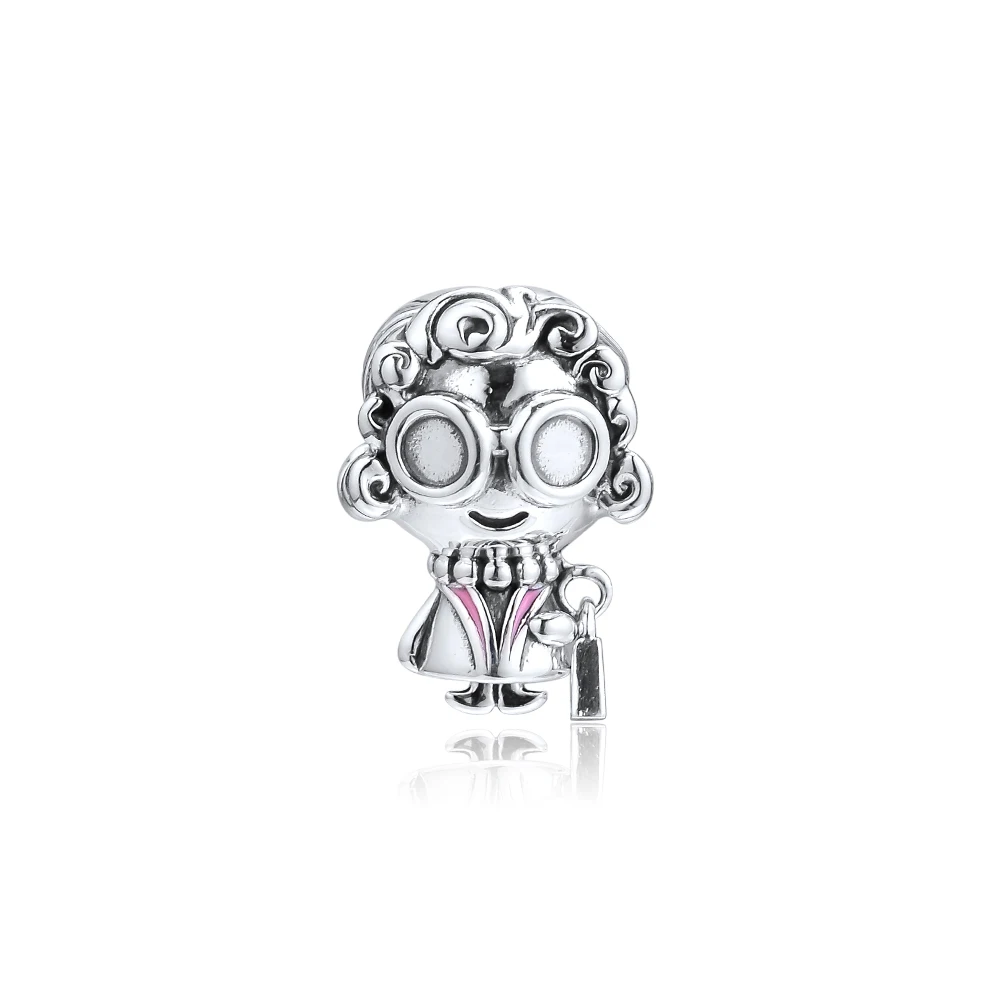 CKK Fit Pandora браслет Mrs Wise Charms 925 оригинальные бусины из стерлингового серебра для