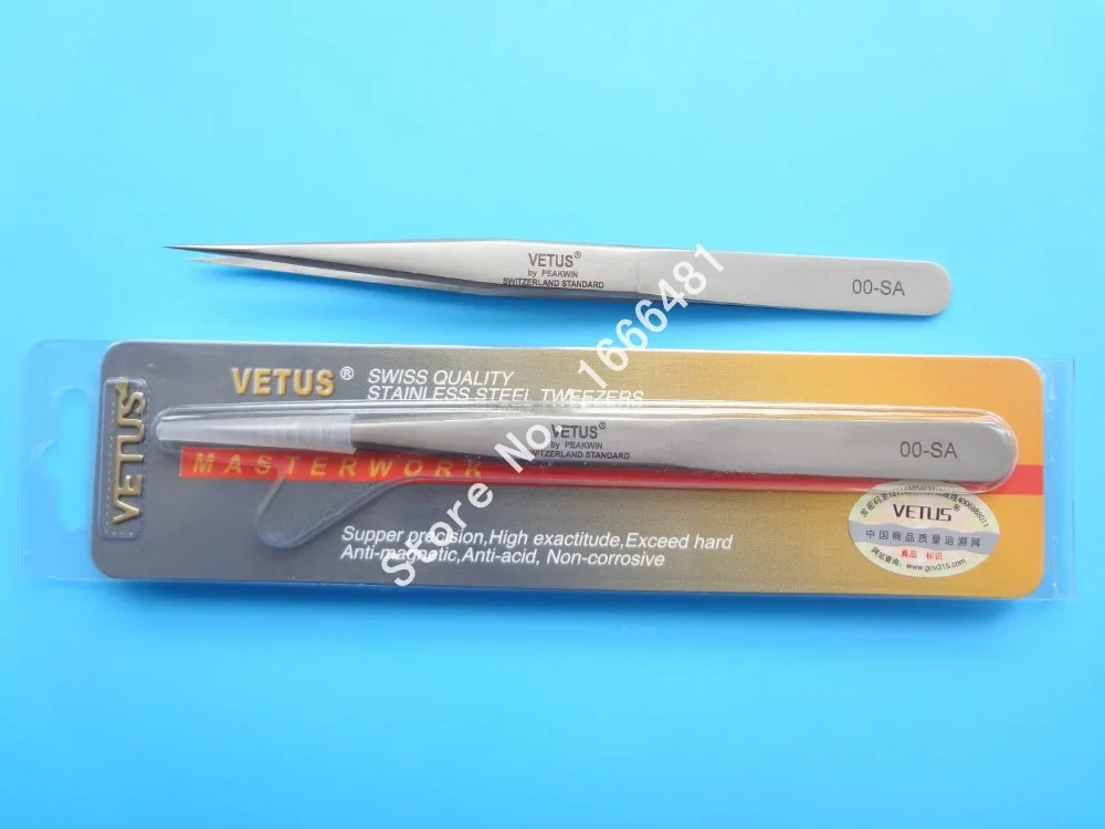 

10 шт., пинцеты для наращивания ресниц VETUS 00-SA