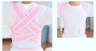 Pink JORZILANO регулируемый плечевой бандаж для спины, Корректор осанки, поддержка спины, бандаж для осанки, бандаж для спины, забота о здоровье, для взрослых - Цвет: Pink