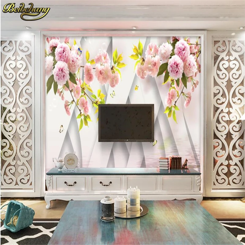 Обои на заказ фотообои 3D обои Сакура фон для стены papel de parede|papel parede|de paredemural wallpaper 3d