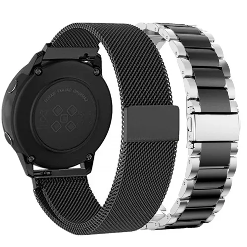 combination 2 Для samsung Galaxy Watch Active 40 мм/Galaxy Watch 42 мм/Galaxy Watch 46 мм полосы 20 мм 22 мм Миланская петля ремешок для gear S3/S2 - Цвет ремешка: combination 2
