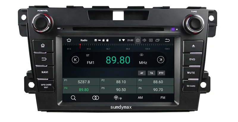 7 дюймов android 9,0 автомобильный аудио плеер для mazda CX-7 2008- с gps-навигацией встроенный wifi canbus поддержка bose системы