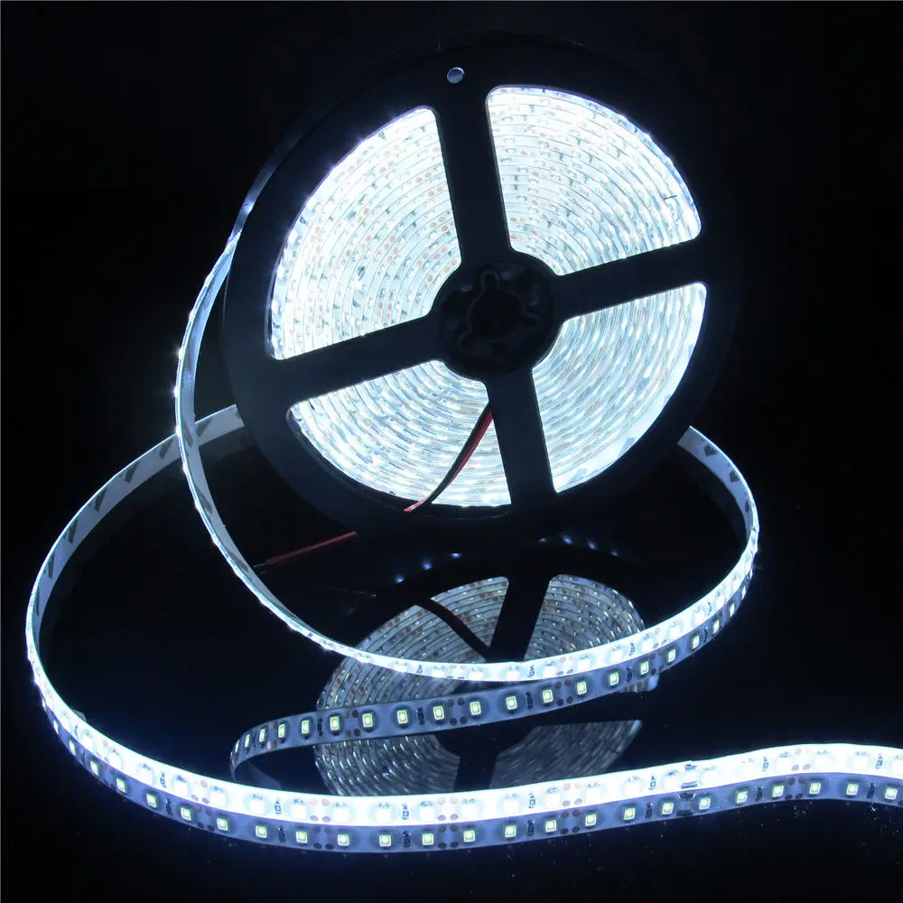 Суперъяркая гибкая светодиодная лента 5 м 2835 SMD 600 светодиодов/м 3528 светодиодов