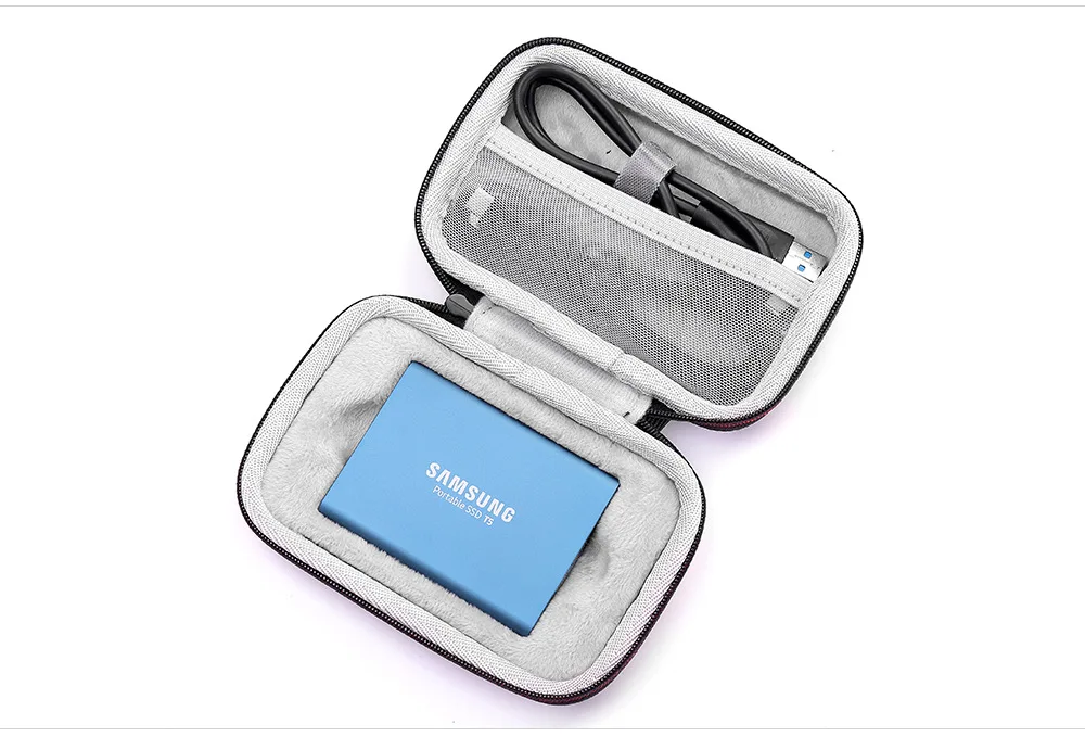 Новый жесткий противоударный чехол EVA для Samsung портативный SSD T5/T3/T1 250 ГБ 500 Гб ТБ 2 USB