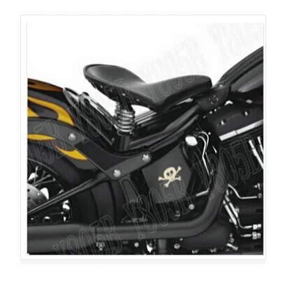 Черное Кожаное пламя Solo Slim Seat + крепление для Suzuki Boulevard C50 Volusia 800 C90 M109R C109 Marauder M50