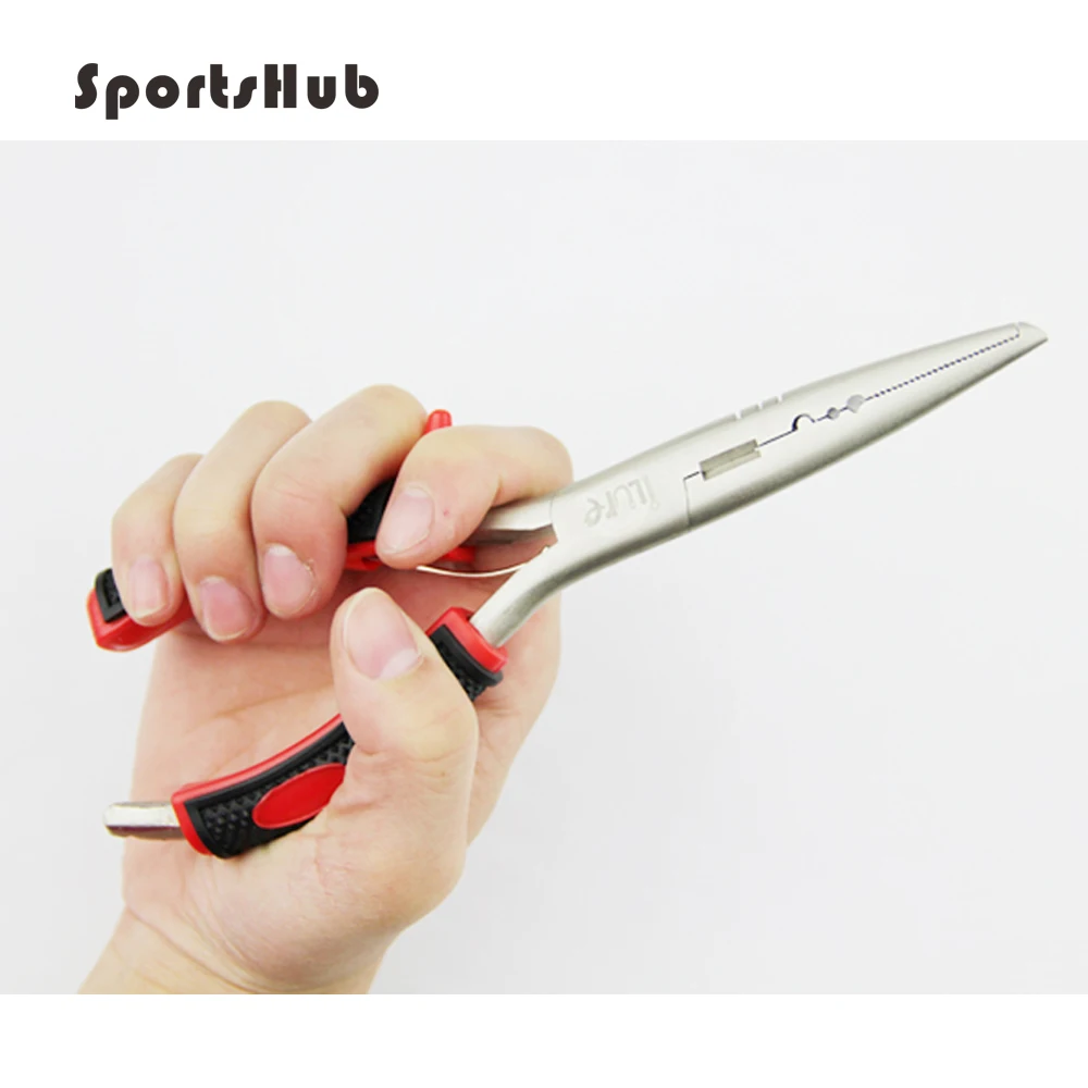 

SPORTSHUB Lure pliers stainless steel fishing plier multifunctional fishing pliers scissor clipper Hot-sales FT0019