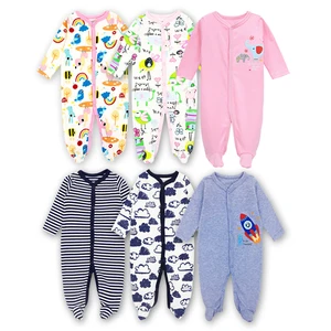3 шт.партия, Одежда для новорожденных девочек и мальчиков детская одежда из 100% хлопка с длинными рукавами и принтом для малышей 0-12 месяцев