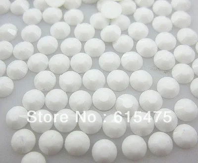 

6mm White Color SS30 crystal Resin rhinestones flatback Nail Art Rhinestones,10,000pcs/bag