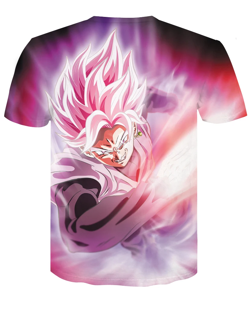 2018 Лето мультфильм футболка Для мужчин/Для женщин аниме Camiseta Dragon Ball печати 3D