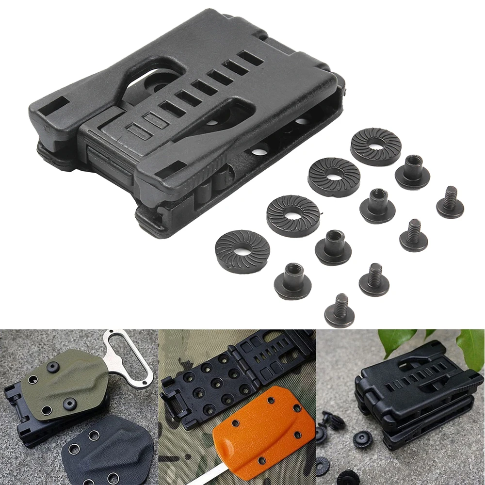 EDC Tek Lok Holster Attachment with Hardware K Sheath Scabbard Belt Clip Waist Clamp Outdoor Camp Portable Tool Fixed Kit|attache|attache clip |