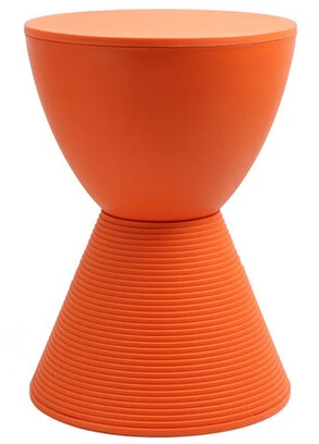 Креативный пластиковый стул. Модная небольшая деревянная скамейка с низким