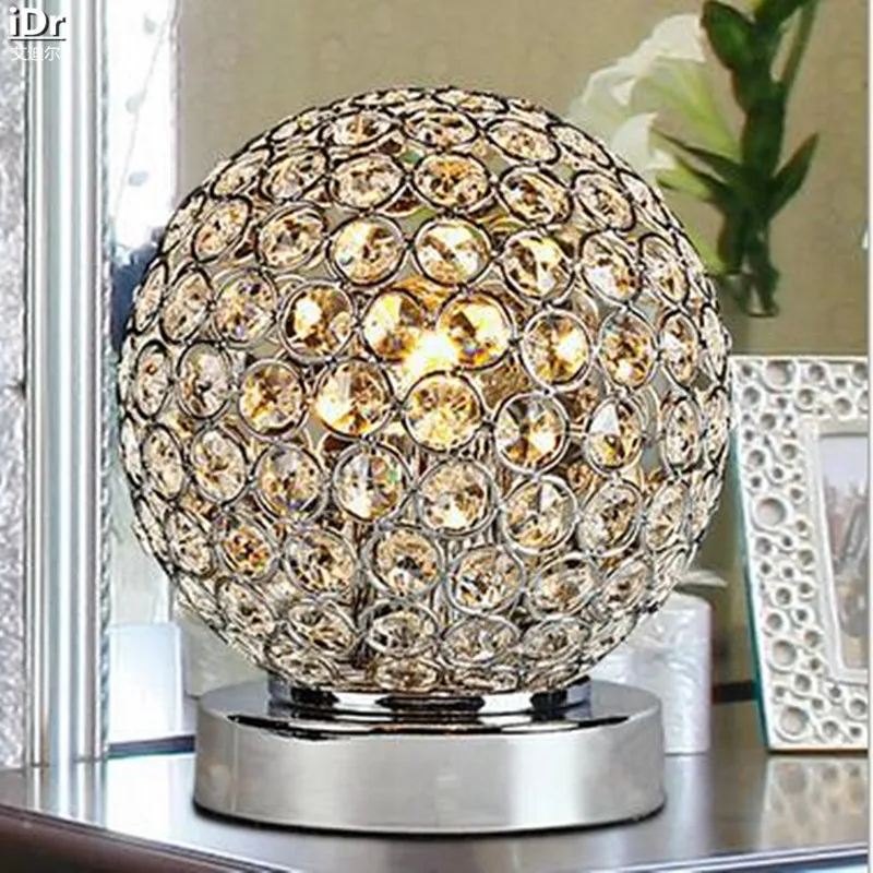 Простой современный светодиодный светильник со стразами для спальни гостиной