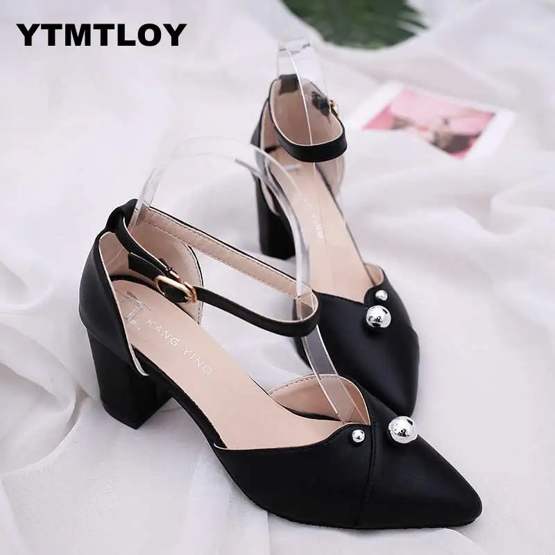 

2019 New Hot Summer Women Shoes Pointed Toe Pumps Dress High Heels Boat Wedding Tenis Feminino Side With Zapatos De Mujer