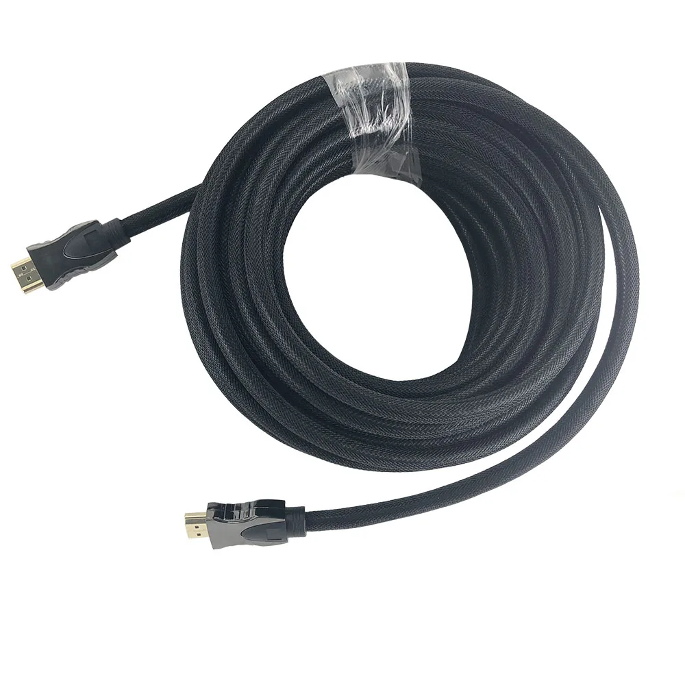 Премиум HDMI 1,4 в HDMI кабель 10 м 33 фута с сеткой и металлической оболочкой тройной экранированный и Плетеный 19+ 1 проводники 3D и до 4K X 2K