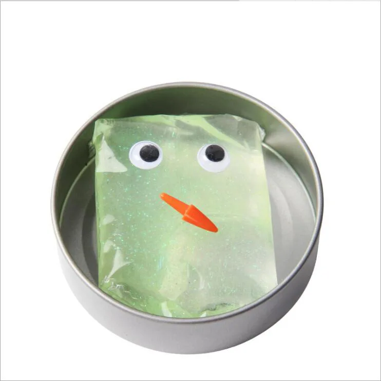 Yant Jouet Twinkle Hand Gum Slime Toys 5 colour Clay Air Dry Plasticine Light Soft Polymer putty Jumping DIY Playdough for Kids - Цвет: Зеленый