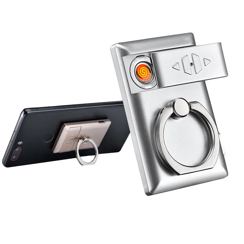Креативное кольцо USB зарядка Зажигалка маленький индивидуальный мобильный