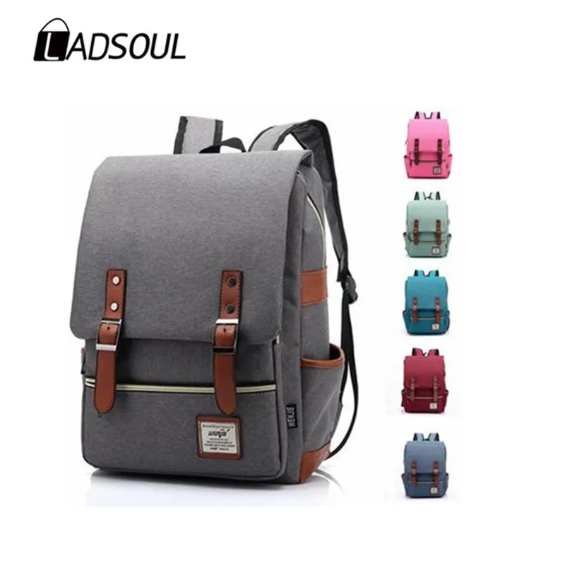 Рюкзак для ноутбука LADSOUL 14 дюймов Противокражные женские и мужские школьные