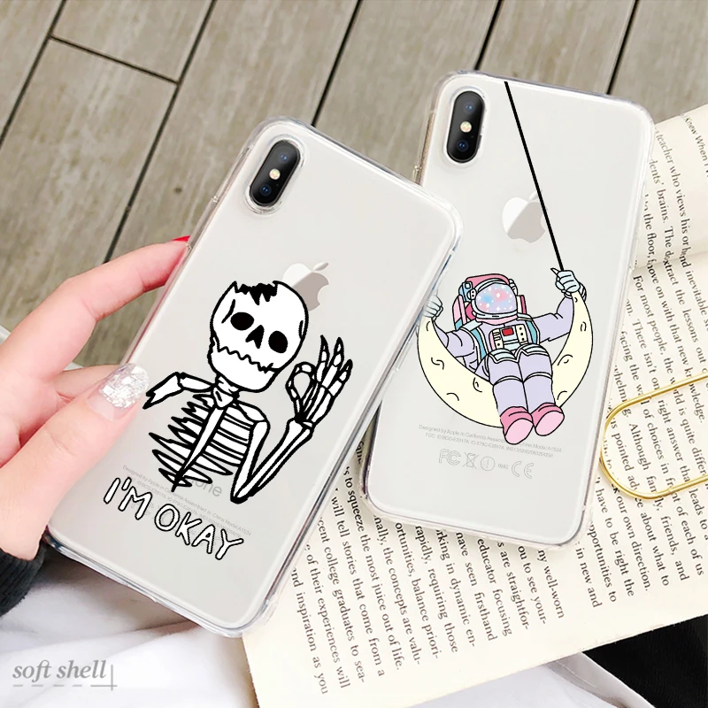 Милый чехол из ТПУ с изображением сердца для iPhone XS Max X XR 7 8 6S 6 Plus модный прозрачный