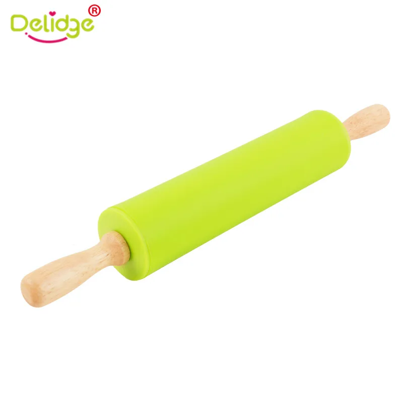 Delidge 1 шт. разноцветные Скалки для выпечки пельменей теста|rolling pin kitchen|silicone rolling
