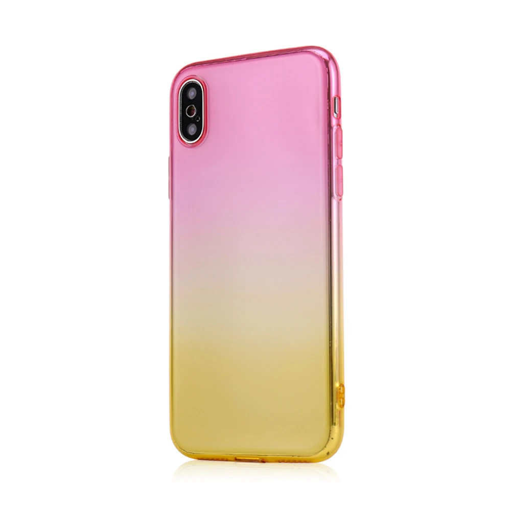 CASEIER Gradient Color Case For Oneplus 6 Soft Cases Ultra Thin Cover 5 5T Luxury Transparent Phone Funda Coque Capa |