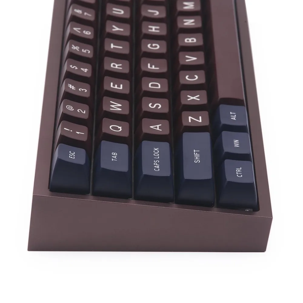 MAXKEY BC синий кофе SA keycap Doubleshot Abs пластик 129 клавиш для cherry mx механическая клавиатура