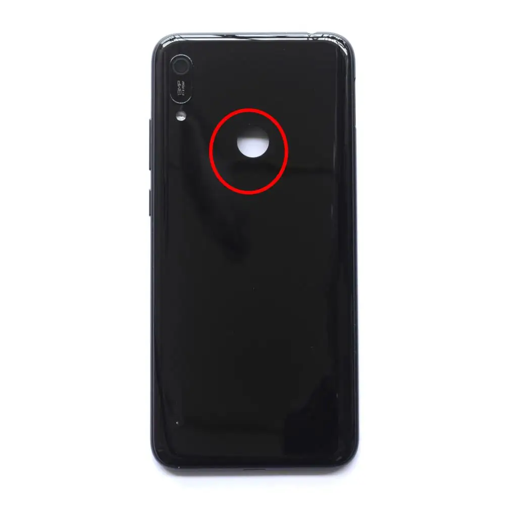 6,0" для huawei Y6 Задняя крышка батареи задняя крышка корпус двери Y6 prime Y6 pro - Цвет: black with hole