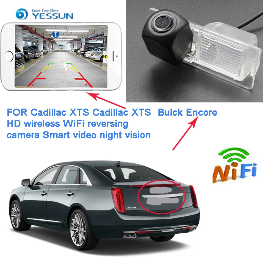 YESSUN New Ariival for For Cadillac CTS SRX XTS 2011~2014 car HD Parking Reverse wireless Camera Waterproof HD CCD