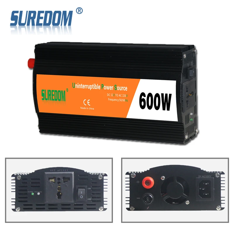 SUREDOM 600 Вт 12В в переменный ток 110В/220В решетки модифицированный синусоидальный