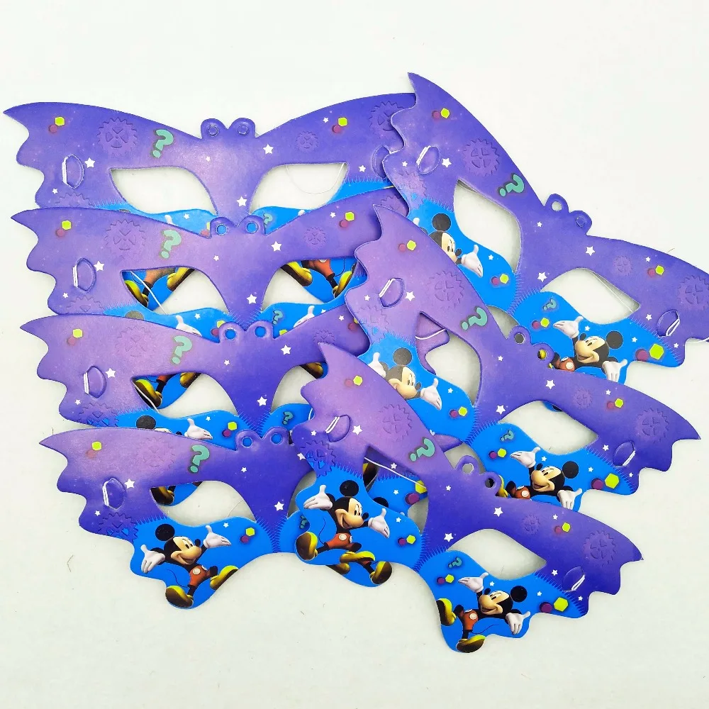 10pcs/set Mickey mouse Mask Christmas Halloween Party Supplies Happy Birthday Party Decoration For Kids Party Wholesale supplies