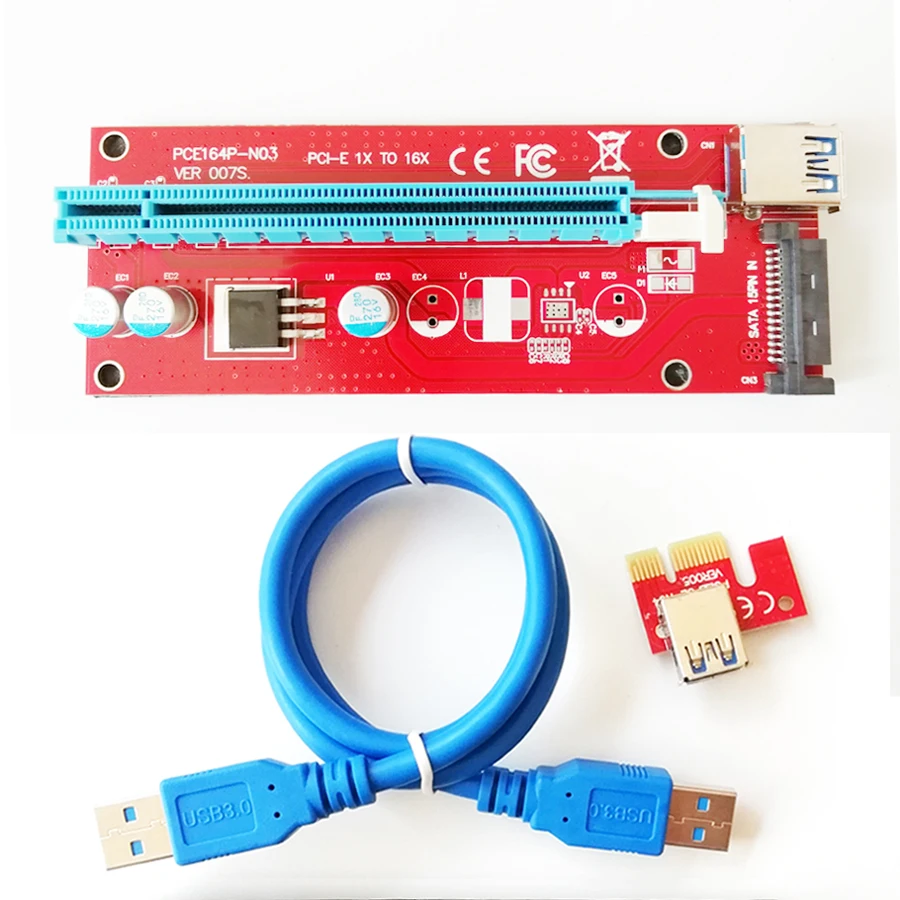 Riser card 007s с кабелем usb 3 0 60 см| |