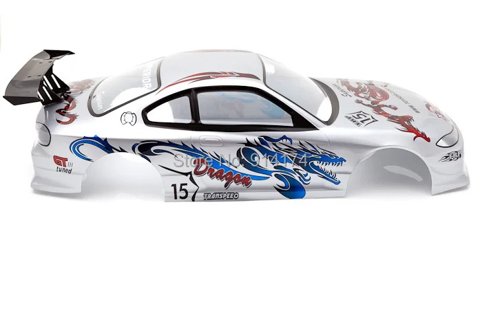 YUKALA 1/10 R/C гоночный автомобиль на дороге ПВХ Окрашенный корпус корпуса 190 мм